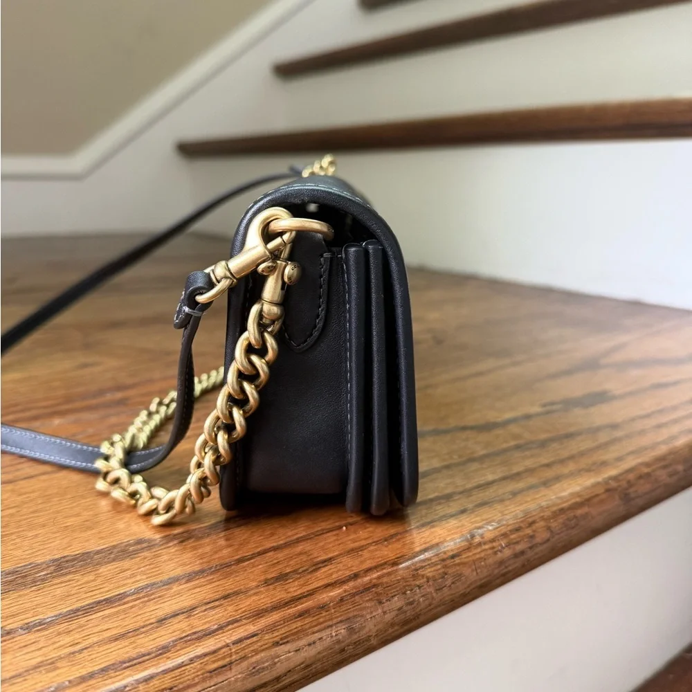 NWOT COACH Dinky Bag in Black Glove tanned leather - Coach Originals - Picture 3 of 11